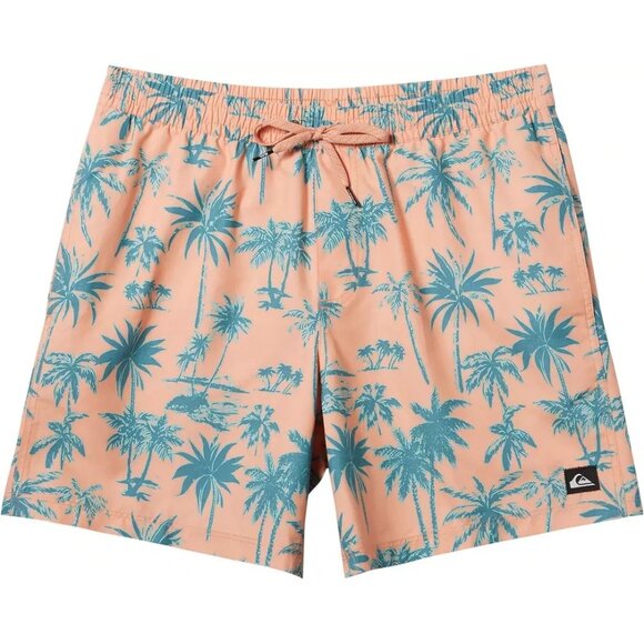 Quiksilver Men's Coastal Volley Swim Shorts Tropical Peach 15" Beach Size XL - Picture 1 of 5